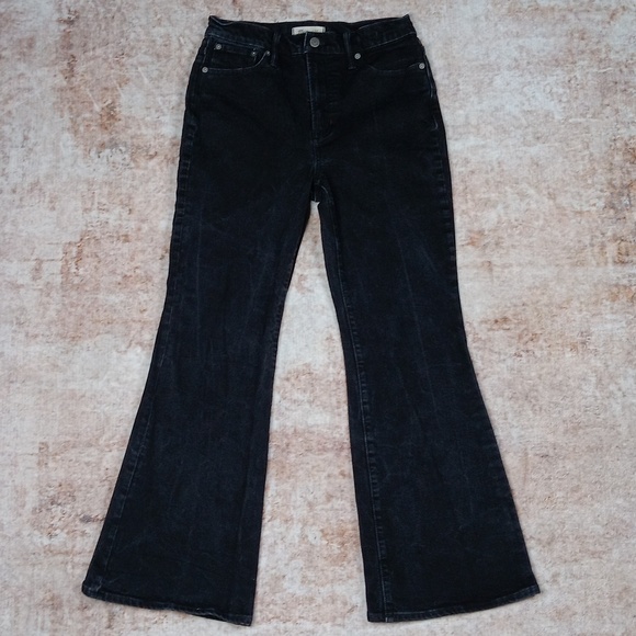 Madewell Denim - Madewell The Perfect Vintage Flare Jean Black Bootcut Jeans Womens Sizs 28